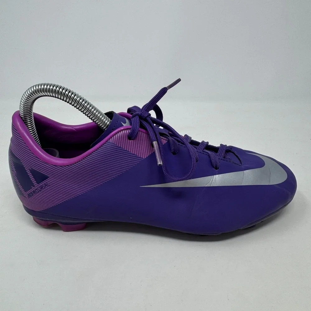 Nike Mercurial Victory II FG 442008-505 Purple Cleats Youth‎ Size 5